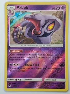 Arbok 27/68 Reverse Holo Rare Hidden Fates NM English Pokemon Card - Picture 1 of 2