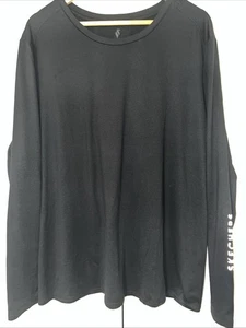 Under Armour Shirt Mens 3XL Black Compression Fitted Long Sleeve Thumb Holes - Picture 1 of 10