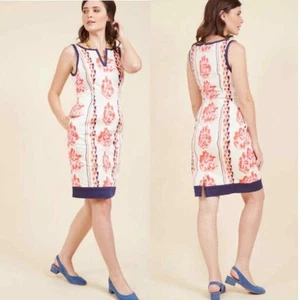 ModCloth Floral Leader Shift Dress Sleeveless Size Large - Picture 1 of 6