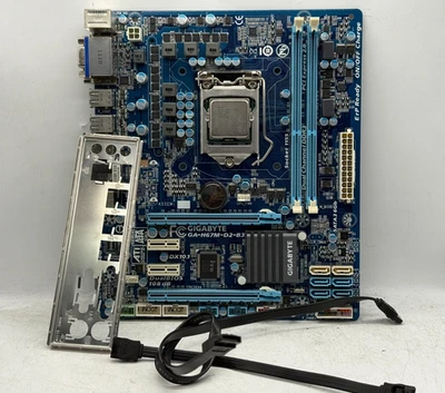 Gigabyte GA-H67M-D2-B3 mATX LGA1155 i3-2100 DDR3 RAM - Image 1 of 4