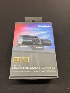 AVerMedia PW513 Web Camera USB 4K Boxed Excellent Condition - Afbeelding 1 van 3