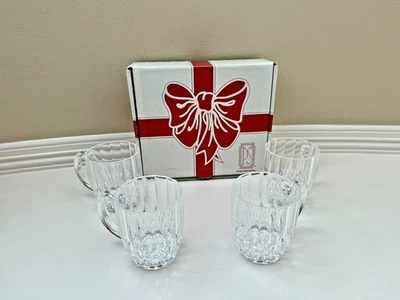 JUEGO TAZAS PAUL SEBASTIAN 24% CRISTAL PLOMO/4 EN CAJA, EXCELENTE ESTADO, 3 JUEGOS DISPONIBLES Foto 1 de 4