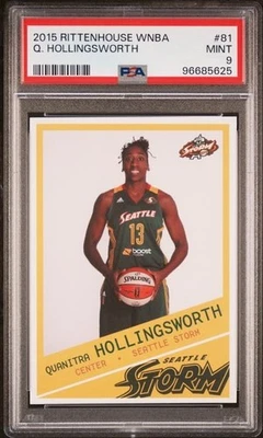 2015 Rittenhouse WNBA #81 Quanitra Hollingsworth  PSA 9 Seattle Storm - Image 1 of 2