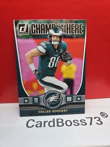 2025 PANINI DONRUSS CHAMP IS HERE DALLAS GOEDERT INSERT #CIH-DGT - Picture 1 of 7