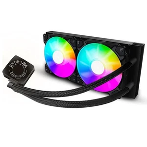CPU Water Cooler 240mm Aio CPU Cooler with 1800 RPM, Compatible with Intel AMD - Afbeelding 1 van 11