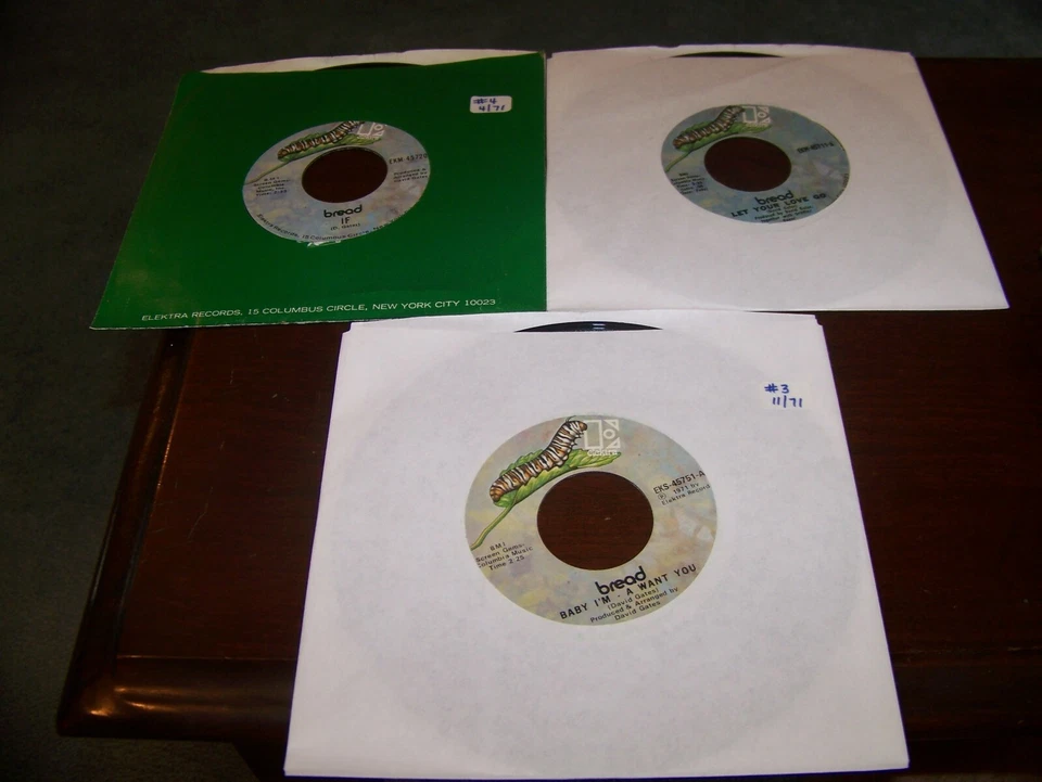 Bread - lot of 3 7"singles Let Your Love Go /IF/ Baby I'm A Want You - Image 1 of 1