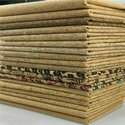 Natürlich Kork Leder Stoff Vegan Leder Texturiert Beutel Möbel Dekor By Meter - Bild 1 von 4