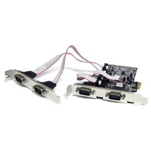 StarTech PEX4S553 4 Port Native PCI Express RS232 Serial Adapter Card - Picture 1 of 1