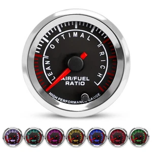 Medidor universal de relación de combustible de aire de banda estrecha LED de 7 colores puntero universal de 2" 52 mm - Imagen 1 de 11