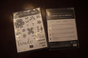 Stampin up Stempelset Blumen voller Freude Stanzschablonen herrlich blumig Frame - Bild 1 von 3
