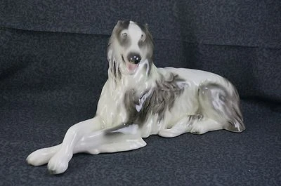 Goldscheider BORZOI / RUSSIAN WOLFHOUND Porcelain Figurine - Large 13 5/8" Long - Image 1 of 4