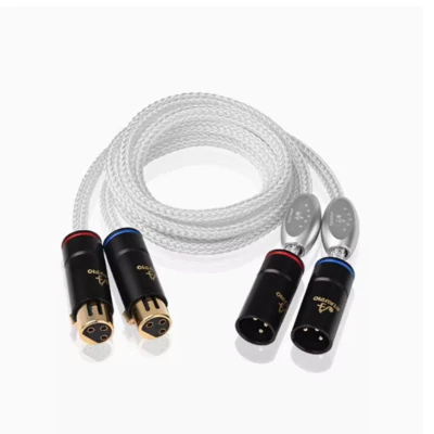 HiFi XLR Cable for Amplifier Speaker OCC Silver Plated Profesional Audio Cable - Image 1 of 4
