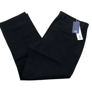 NEW W/ TAGS Men's Cutter & Buck Beckett Black Dress Casual Pants - Size 36x30 - Picture 1 of 10