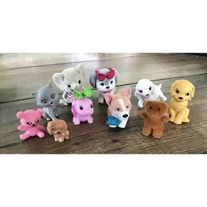 ANIMAL FIGURES Pets Dog Cats Bears, turtle, small figures dolls pretend play - Picture 1 of 5