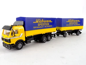 Herpa  Mercedes MB 1928 Lastzug PR PL 3/2 Spedition Schuon Haiterbach 1:87 (A) - Picture 1 of 9