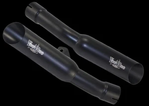 Kawasaki Voodoo Black Dual SlipOn Shorty Exhaust 2012-2022 Kawasaki ZX-14 - Picture 1 of 1