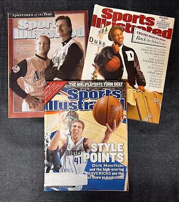 3 Sports Illustrated 2001 & 2002 - Sportsman of the Year -Midseason & Playoff - Image 1 of 4