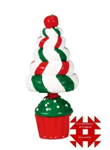 LEMAX SUGAR 'N SPICE VILLAGE PEPPERMINT TREE TOPIARY - ITEM # 74204 NIP - Picture 1 of 1
