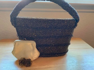 Bolso Hiawatha vintage años 40 cuentas bronce Foto 1 de 4