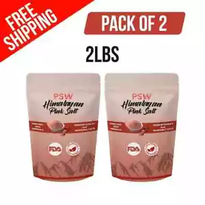 Sal Kosher Rosa del Himalaya 2Lb Gourmet Comestible MAR Grano Grueso Cristal PRECIO BAJO - Imagen 1 de 6