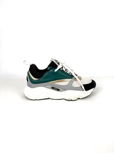 Christian Dior Technical Mesh Calfskin B22 White Black Green Sneakers 40, 8.5 - Picture 1 of 13