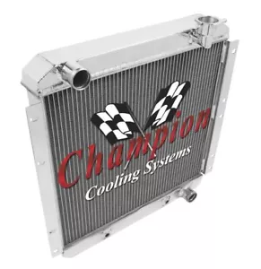 1968 1969 1970 1971 1972 1973 1974-76 Toyota Landcruiser 4 Row RR Radiator - Picture 1 of 8