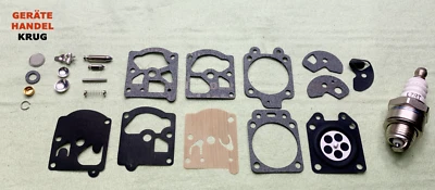 MARKENLOS WALBRO K10 WAT WA WT Vergaserset Zündkerze Membranen Dichtungen Reparatur Satz