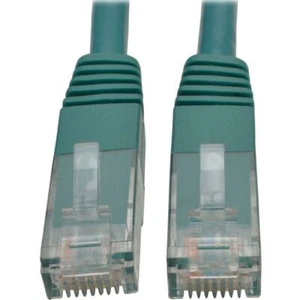 Eaton N200-010-GN Cat6 Gigabit Molded (UTP) Ethernet Cable (RJ45 M/M) PoE, Green - Picture 1 of 2