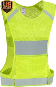 Reflective Vest Safety Running Gear with Pocket,High Visibility for Running,Biki - Picture 1 of 5