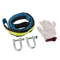 8 TONNE 3M Tow Towing Pull Rope Strap Heavy Duty Road Recovery Car Van