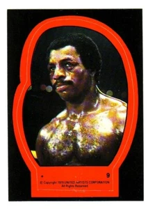 1979 ROCKY II STICKER CARD 09 9 - Imagen 1 de 1