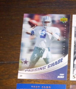 TONY ROMO 2007 UPPER DECK 1ST ED PASSING GRADE FOOTBALL CARD DALLAS COWBOYS