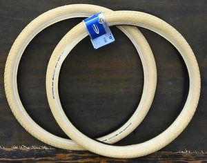 26"x2.15 Cream White Schwalbe BB Cruiser Bicycle Tires Vintage Schwinn Tank Bike - Picture 1 of 8