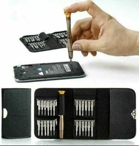 Repair 25 In 1 set Tools Kit Wallet Screwdriver For Macbook Air Smart phones US - Picture 1 of 8