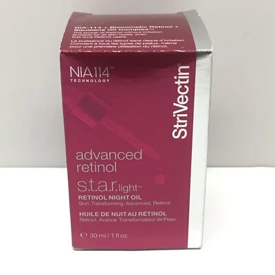StriVectin Advanced Retinol Night Oil STAR Light 1 oz NEW in Box-Unsealed - Image 1 of 3