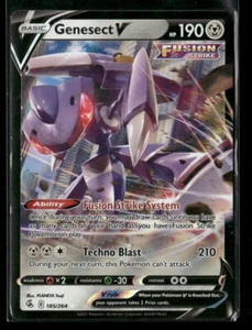 185/264 Genesect V SWSH08: Fusion Strike Near Mint or Better - Picture 1 of 2