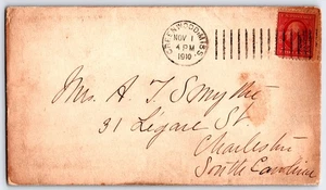 1910 Doremus Machine Cancellation - Greenwood, Mississippi - 2c stamp - Picture 1 of 2