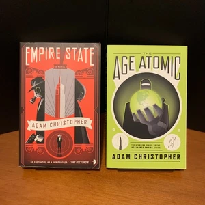 Empire State & The Age Atomic by Adam Christopher, Future New York Scifi Set - Foto 1 di 4