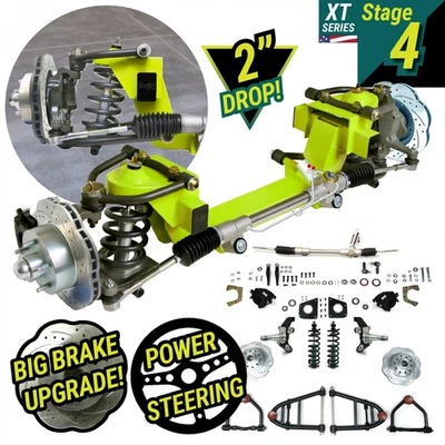 36 Nash Car Mustang 2 IFS Shock Thru Coil 2" Drp 5x5 Power LH Rack Sin Xmember Foto 1 de 4