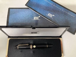 Montblanc Meisterstuck penna stilografica nero oro pennino 149 articolo estremamente bello - Foto 1 di 12