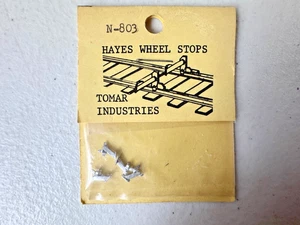Tomar #N-803 N Scale Metal Hayes Wheel Stops SF Type (4) - NOS - Picture 1 of 3