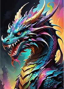 Auremi 5D Dragon Diamond Painting Kits, Art 30x40,  - Picture 1 of 6
