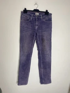 Tommy Hilfiger Jeans 30x30  Purple Distressed Stanton Preppy Dyed Boho Retro - Picture 1 of 11