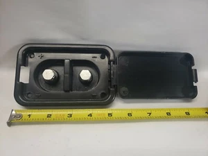 Remote Battery Jumper Terminal Box Black With Cover Plastic Marine - Picture 1 of 4