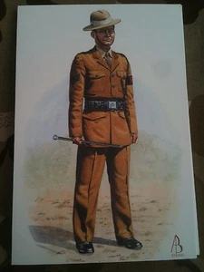 Military Postcard Regimental Police Sergeant Royal Gurkha Rifles by Alix Baker - Picture 1 of 1