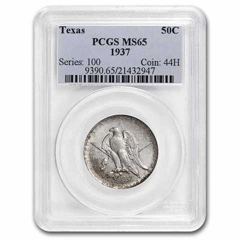 1937 Texas Centennial Commemorative Half Dollar MS-65 PCGS zzz - SKU#247117 Cover