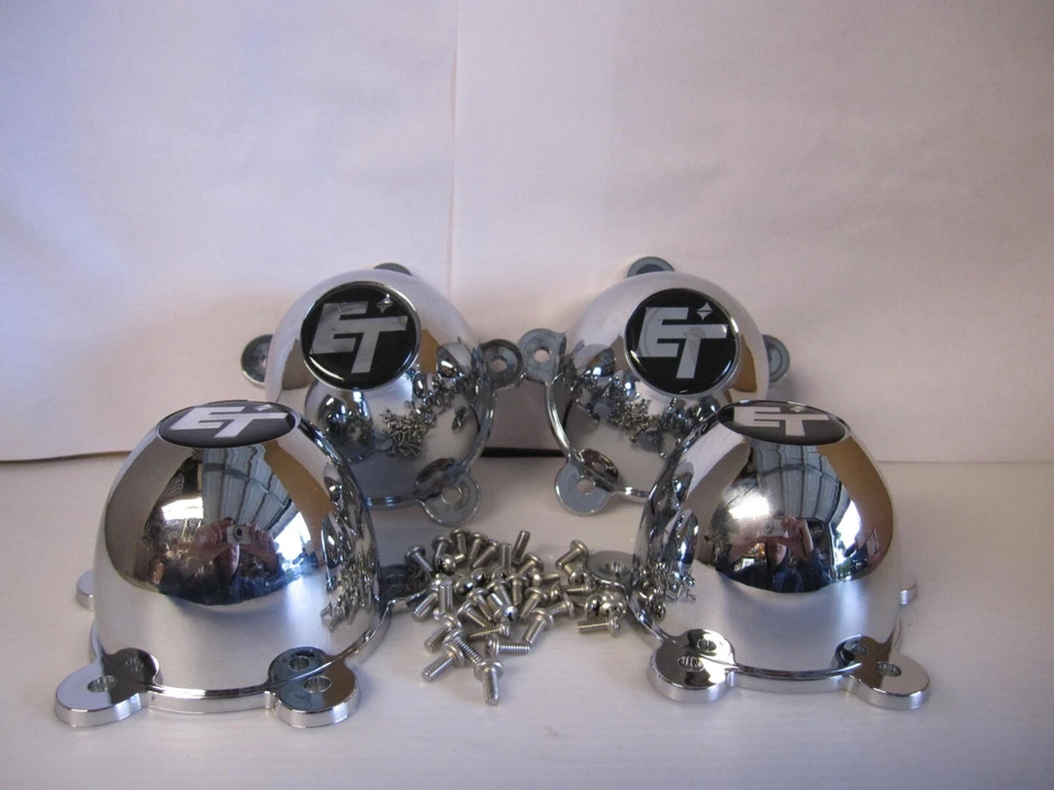 4 5 TAPAS DE PLÁSTICO OREJERAS 5 TACOS E.T TAPAS CENTRALES PARA RUEDAS MAGS 2 1/8 ORIFICIO ESPACIADO Foto 1 de 4