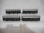 (Bc) Marklin Ho Scale Db Lot Of 4 Assorted 3-Axle Passenger Coaches (2)