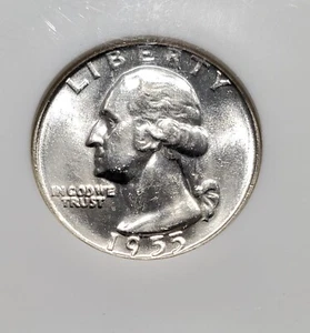 1955 D Washington Quarter 25C - NGC MS66 - Picture 1 of 4