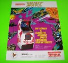 Galaxy Wars Arcade Flyer original vintage jeu vidéo vintage âge spatial 1979 